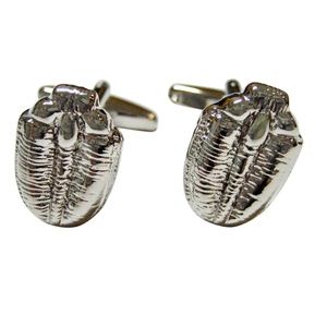 Silver Toned Trilobite Design Cufflinks